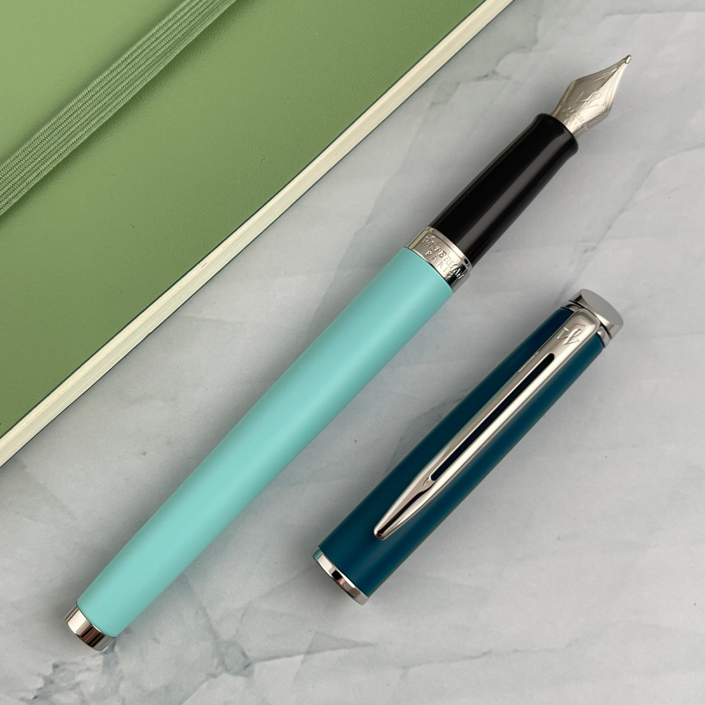 Waterman Hemisphere Color Block Fountain Pen - Green (Special Edition)