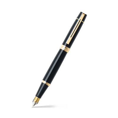 Sheaffer 300 Fountain Pen - Black w/ Gold