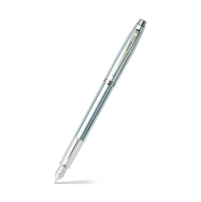 Sheaffer 100 Fountain Pen - Brushed Chrome