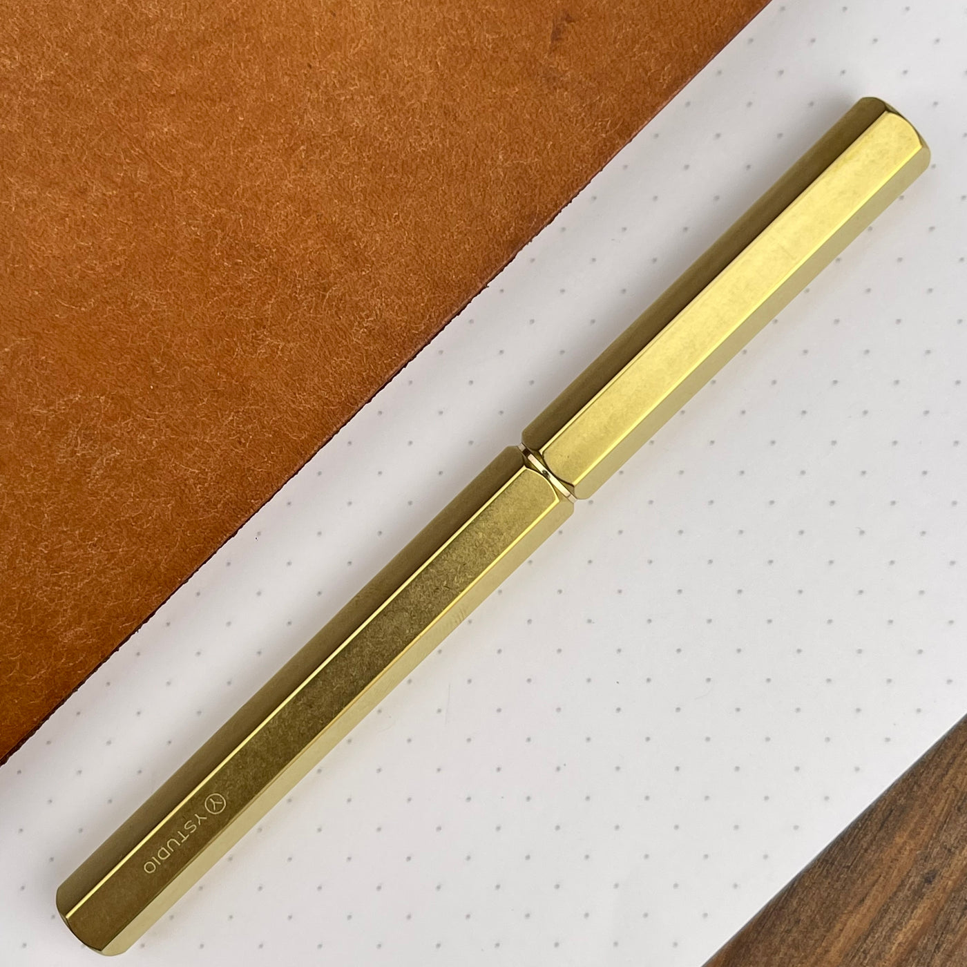 ystudio Classic Rollerball Pen - Brass