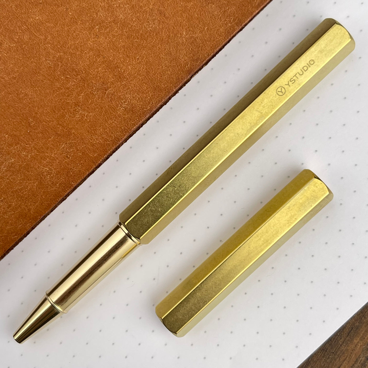 ystudio Classic Rollerball Pen - Brass