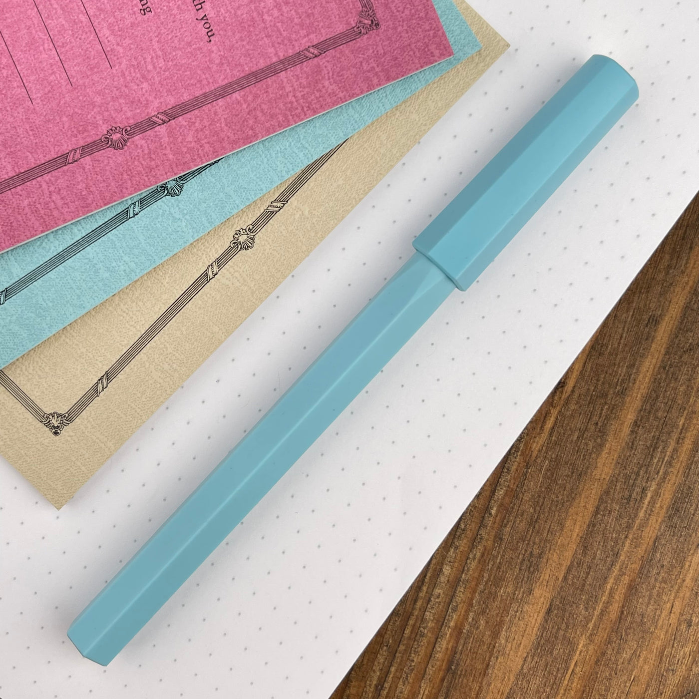 ystudio Glamour Evolve Ocean Rollerball Pen - Sky Blue