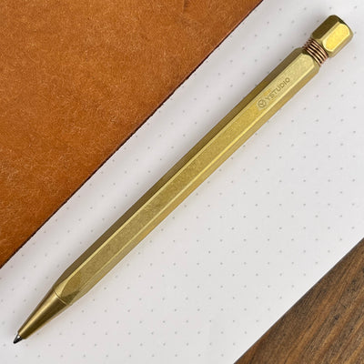 ystudio Classic Spring Ballpoint Pen - Brass