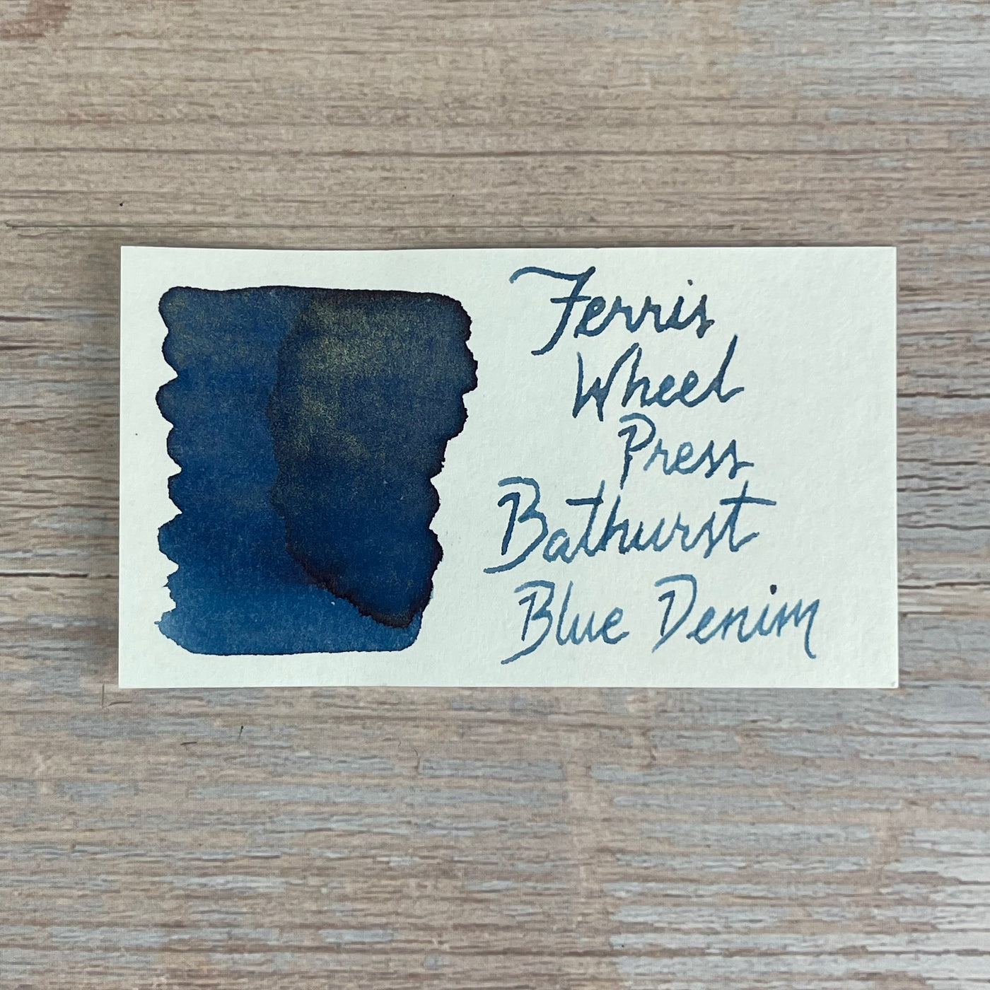 Ferris Wheel Press Bathurst Blue Denim - 38ml bottled Ink