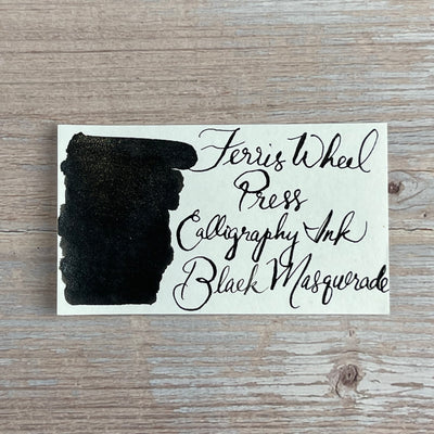 Ferris Wheel Press Black Masquerade - 28ml Calligraphy Bottled Ink