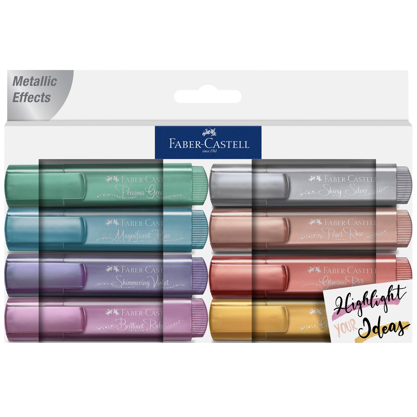 Faber-Castell Metallic Highlighter - 8 Pack