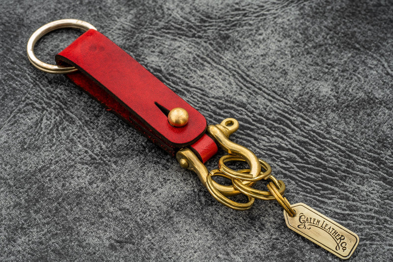 Galen Leather Key Fob - California