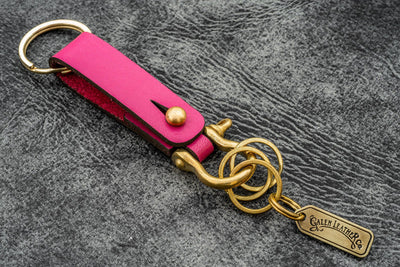 Galen Leather Key Fob - California