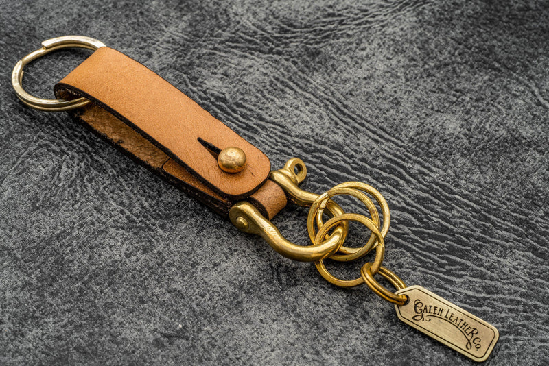 Galen Leather Key Fob - California