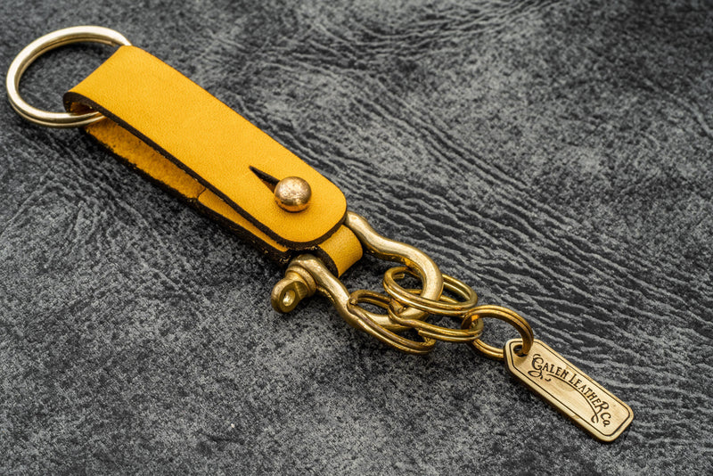 Galen Leather Key Fob - California