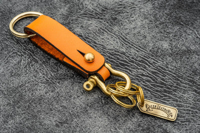 Galen Leather Key Fob - California