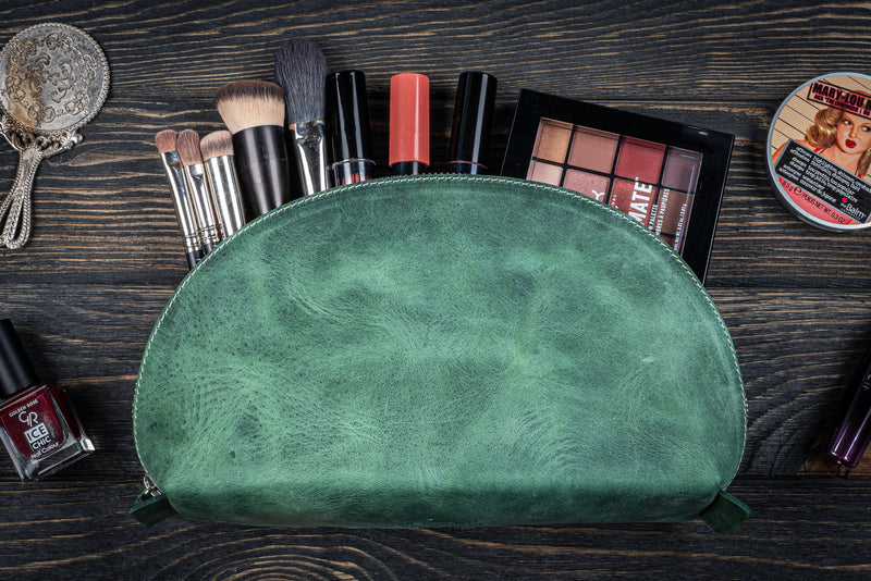 Galen Leather Lunar Makeup / Toiletry Bag