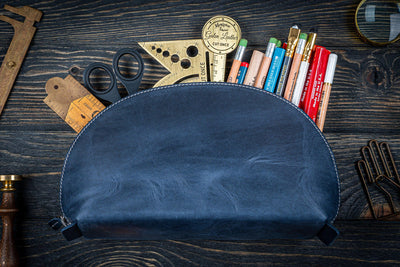 Galen Leather Lunar Makeup / Toiletry Bag