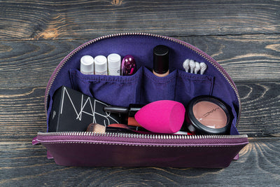 Galen Leather Lunar Makeup / Toiletry Bag