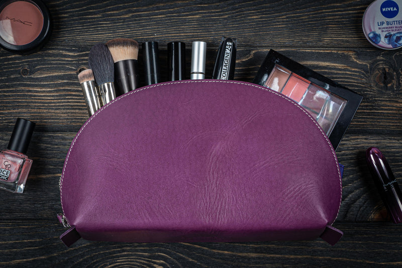 Galen Leather Lunar Makeup / Toiletry Bag