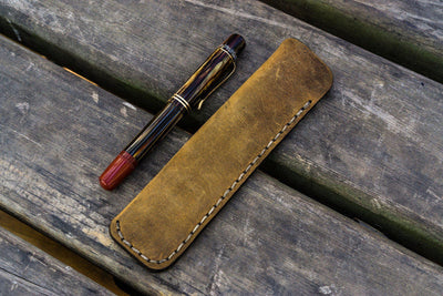 Galen Leather Single Pen Case/ Pouch