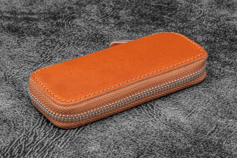 Galen Leather Double Pen Case for Pocket Pen