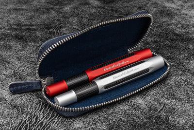 Galen Leather Double Pen Case for Pocket Pen