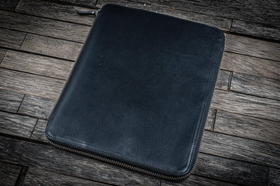 Galen Leather Zipped B5 Notebook Folio