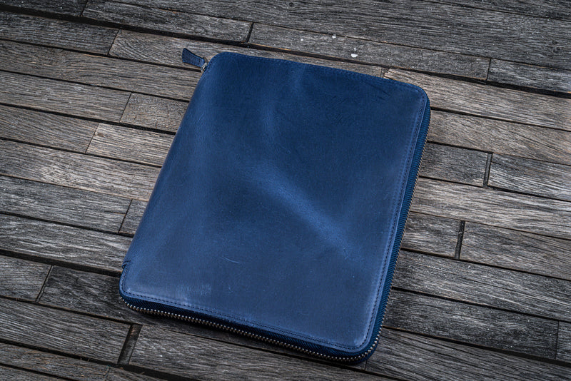 Galen Leather Zipped B5 Notebook Folio