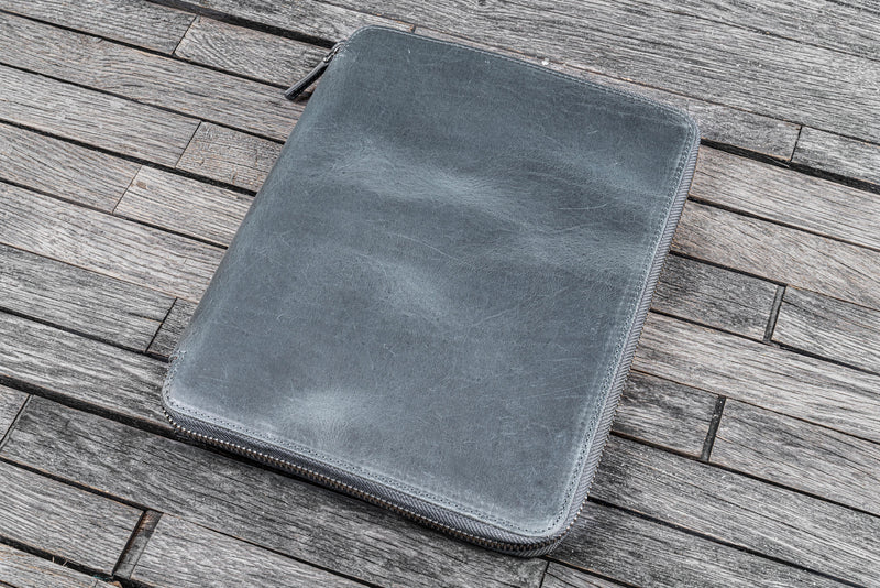 Galen Leather Zipped B5 Notebook Folio