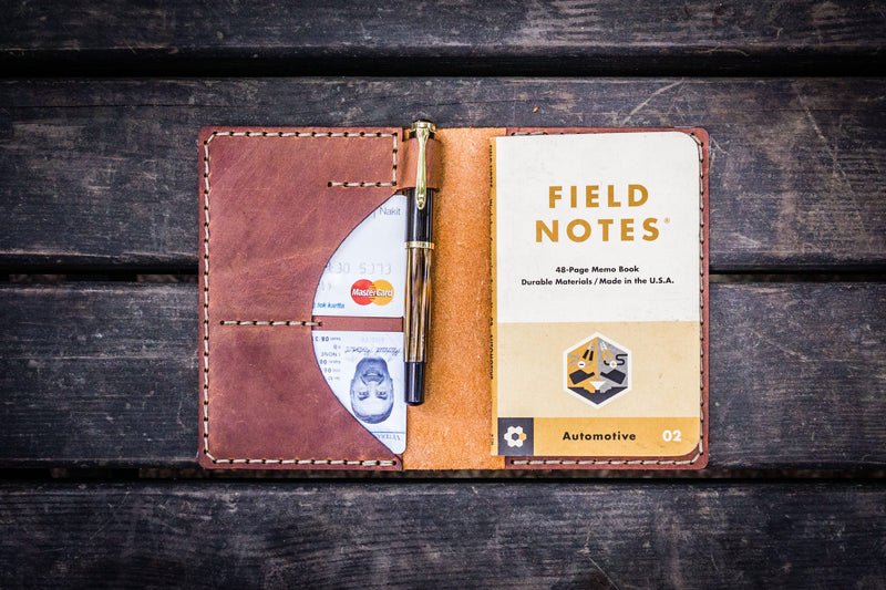 Galen Leather No.44 Personalized Leather Field Notes Cover