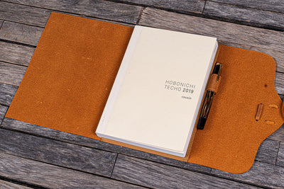 Galen Leather Refillable Leather Wrap Journal / Planner Cover