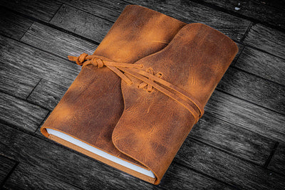 Galen Leather Refillable Leather Wrap Journal / Planner Cover