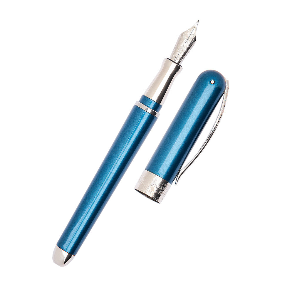 Pineider Avatar Shiny Fountain Pen - Peacock