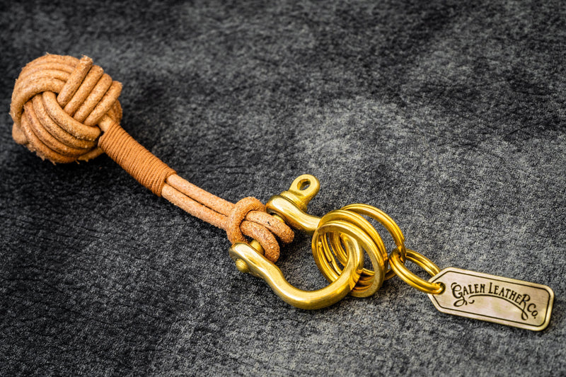 Galen Leather The Knot - Leather Monkey's Fist Keychain