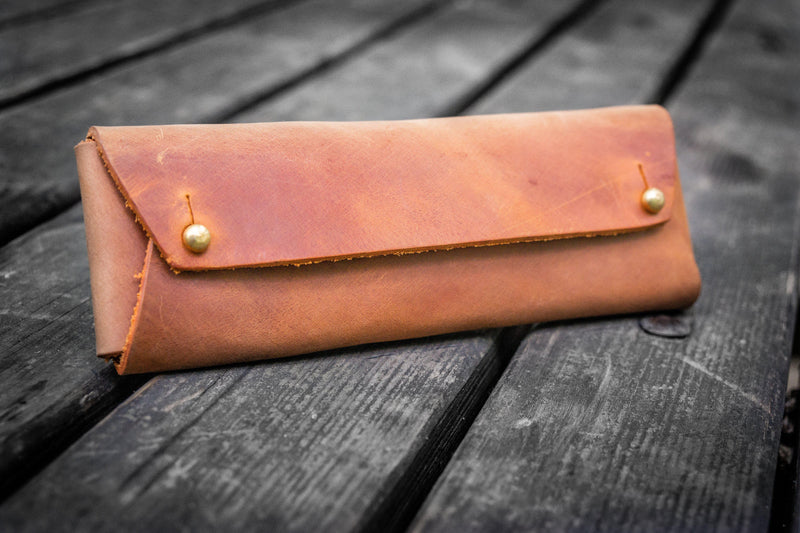 Galen Leather Student Leather Pencil Case