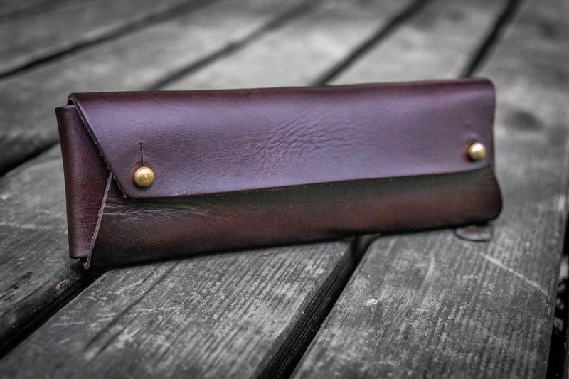 Galen Leather Student Leather Pencil Case