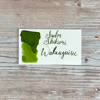 Sailor Shikiori Ink Cartridges -Wakauguisu (Yellow Green)