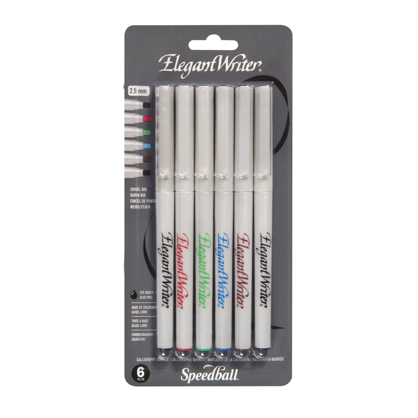 Speedball Elegant Writer Marker 6 Pen Set