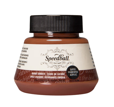 Speedball Super Pigmented Acrylic Burnt Umber - 2 oz Ink