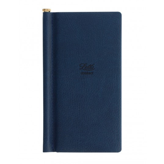 Letts Legacy Slim Pocket Address Book - Navy | Atlas Stationers.