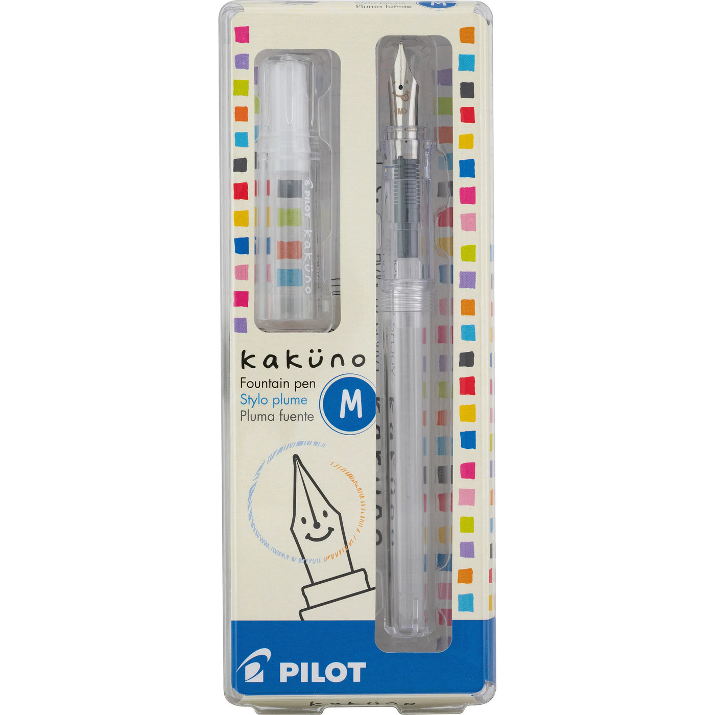 Pilot Kakuno Fountain Pen - Clear | Atlas Stationers.