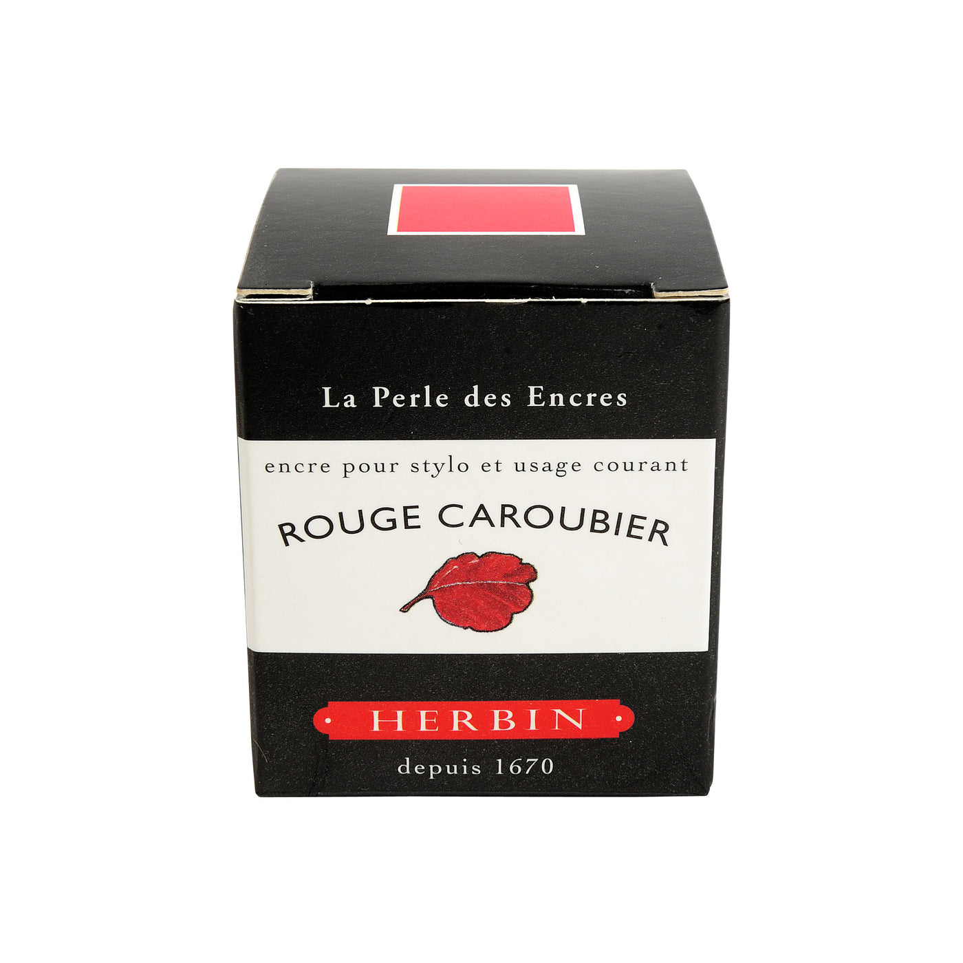 Herbin Ink - Rouge Caroubier - 30ml Bottled Ink | Atlas Stationers.