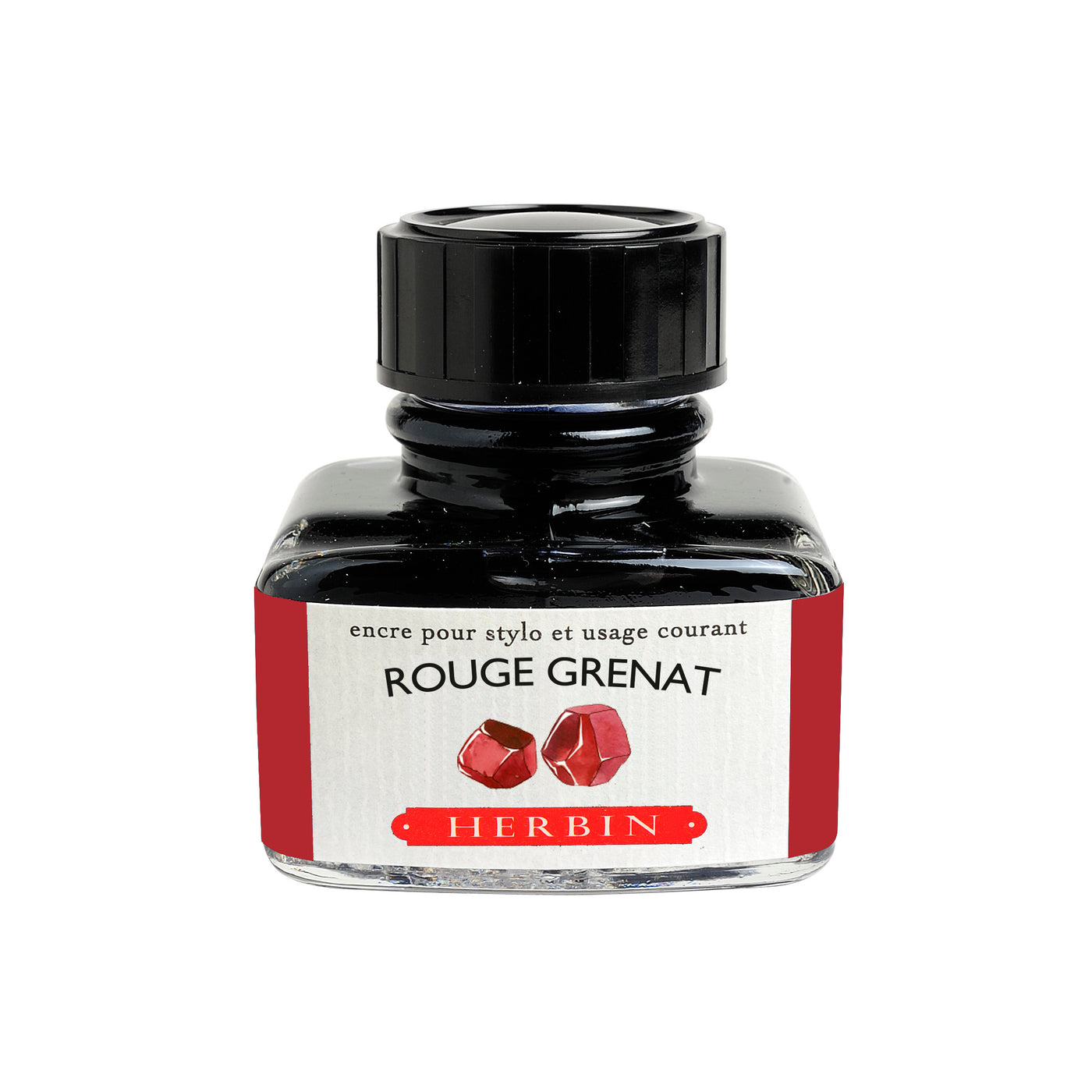 Herbin Ink - Rouge Grenat - 30ml Bottled Ink | Atlas Stationers.