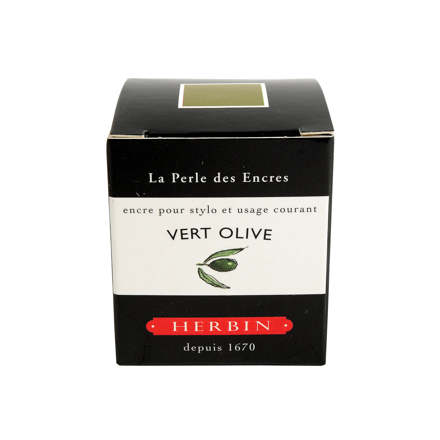 Herbin Ink - Vert Olive - 30ml Bottled Ink | Atlas Stationers.