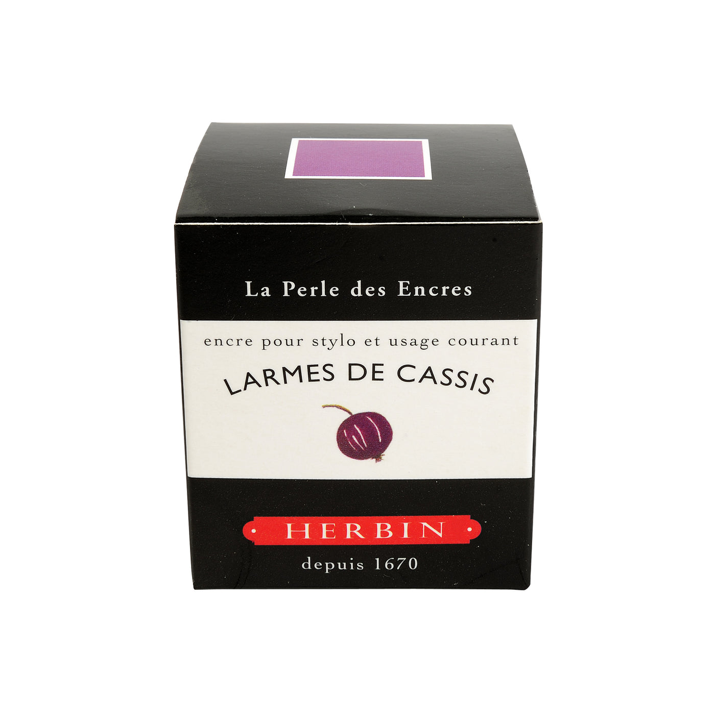 Herbin Ink - Larmes de Cassis - 30ml Bottled Ink | Atlas Stationers.