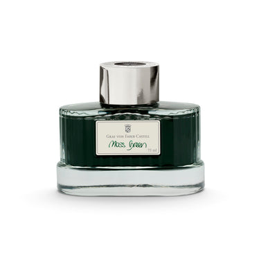 Graf von Faber-Castell - Moss Green - 75ml Bottled Ink | Atlas Stationers.