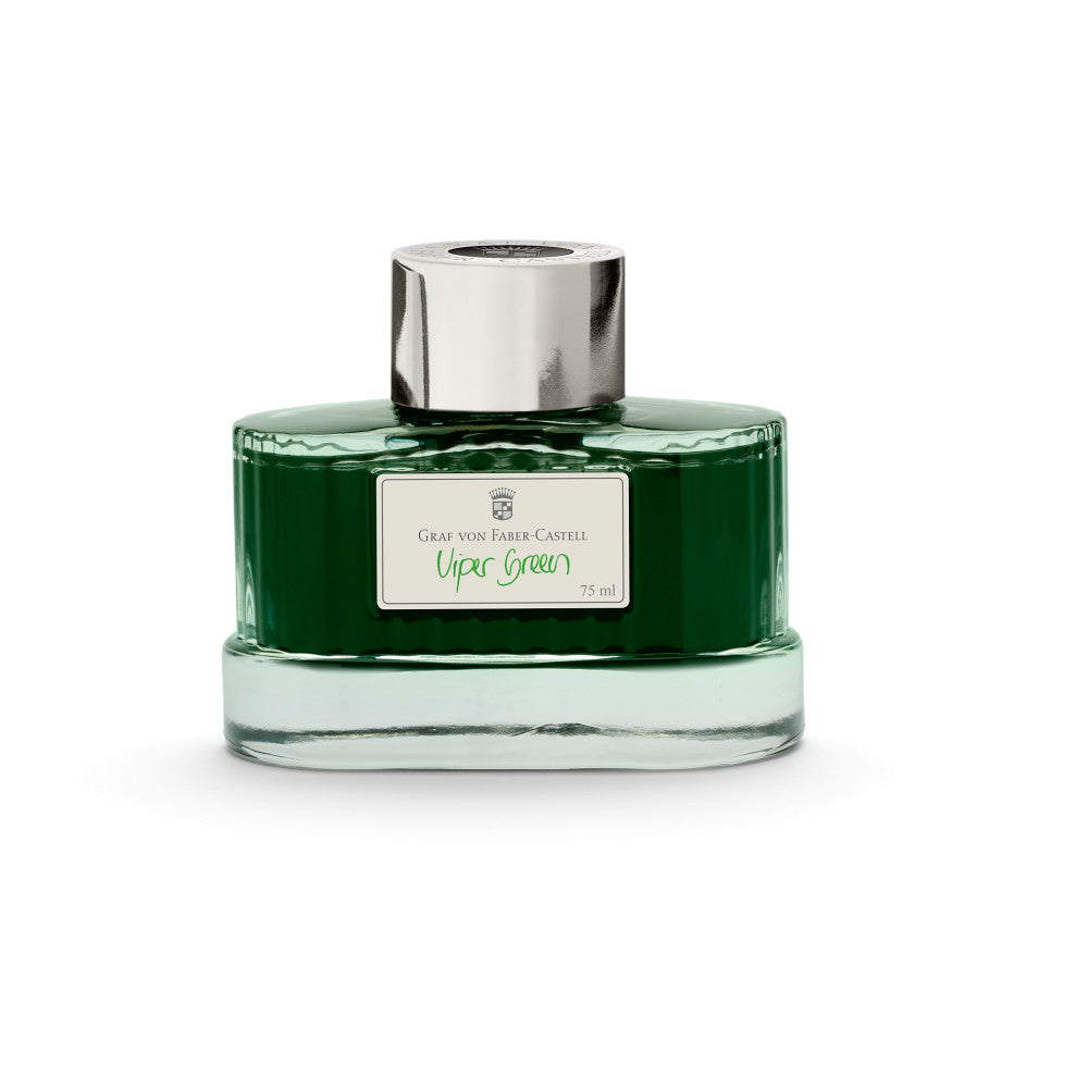 Graf von Faber-Castell - Viper Green- 75ml Bottled Ink | Atlas Stationers.