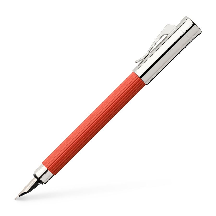 Graf von Faber-Castell Tamitio Fountain Pen - India Red | Atlas Stationers.