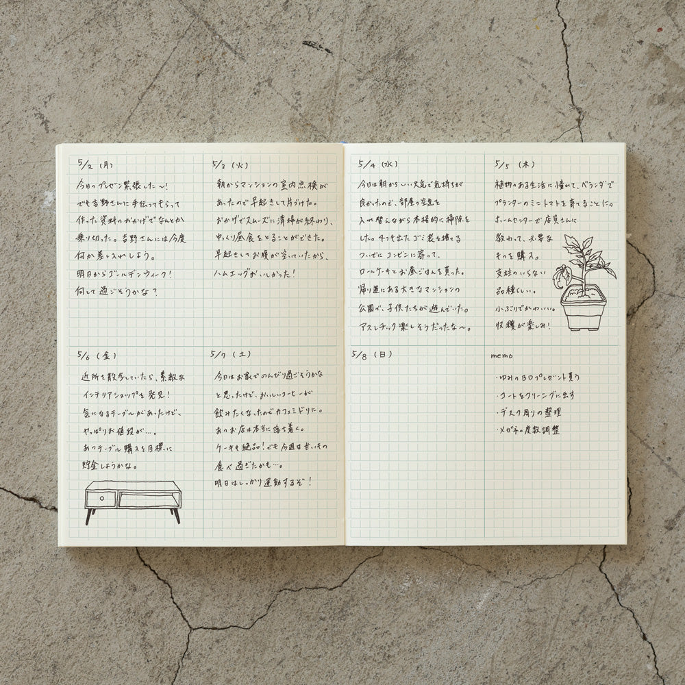 Midori MD Notebook Journal - Grid Block- A5 | Atlas Stationers.