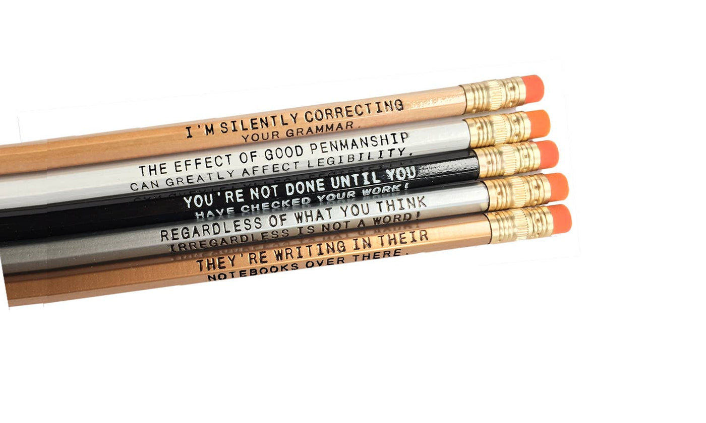 2 line Grammar Pencil Set | Atlas Stationers.