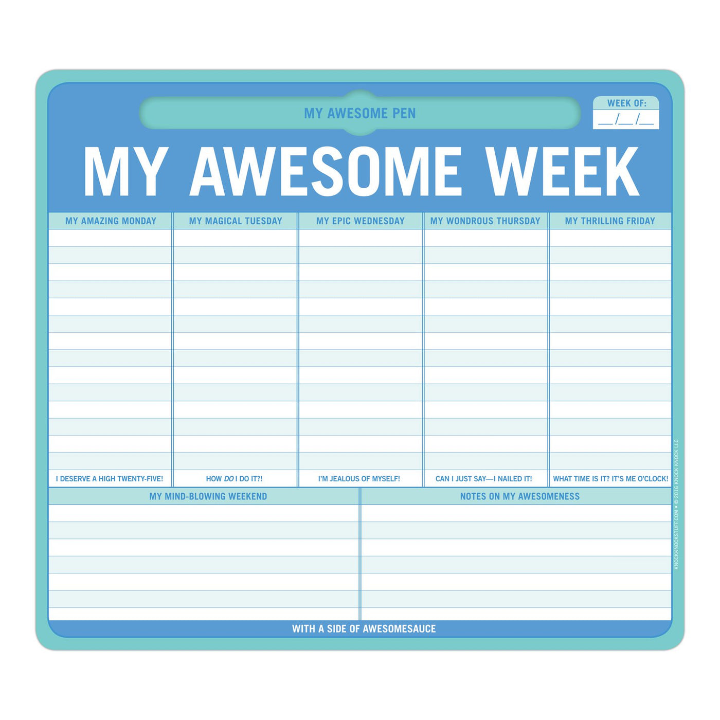 My Awesome Week Pen-to-Paper Mousepad | Atlas Stationers.