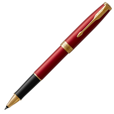 Parker Sonnet Rollerball Pen - Lacquered Red with Gold Trim | Atlas Stationers.