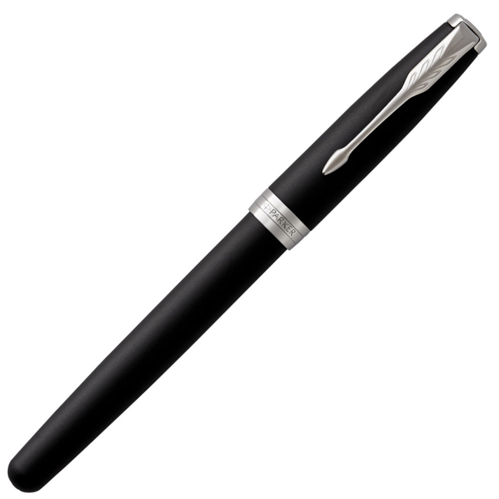 Parker Sonnet Fountain Pen - Matte Black with Chrome Trim | Atlas Stationers.