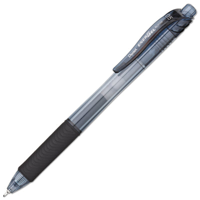 Pentel ENERGEL-X RETRACTABLE Niddle Tip GEL PEN - Black | Atlas Stationers.